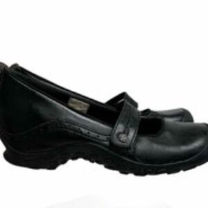 Merrell‎ Black Leather Mary Jane Walking Shoes Sz 7